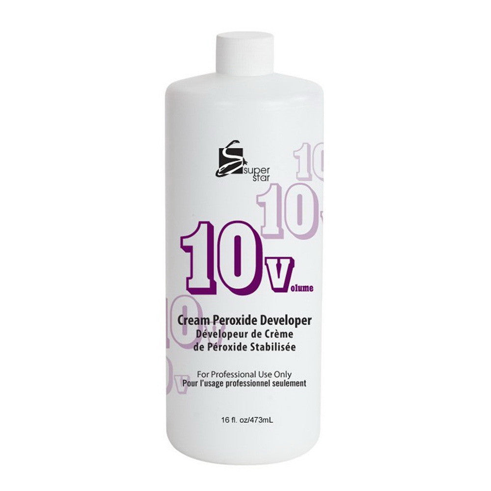 Super Star Cream Peroxide Developer 10 Volume, 16 Oz